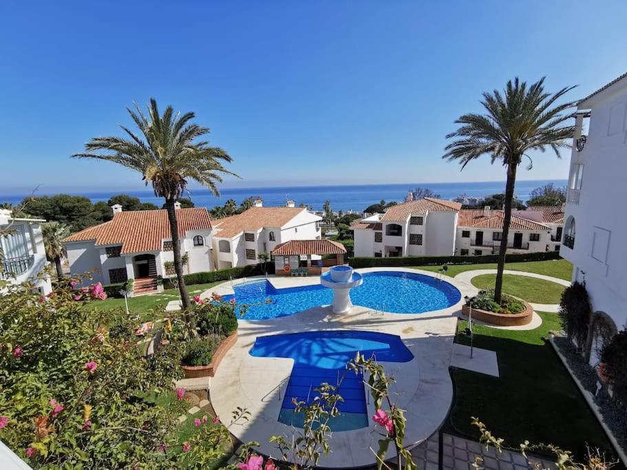 2Br+1Bthr Precioso Apartamento Con Vistas Al Mar Mijas Eksteriør billede
